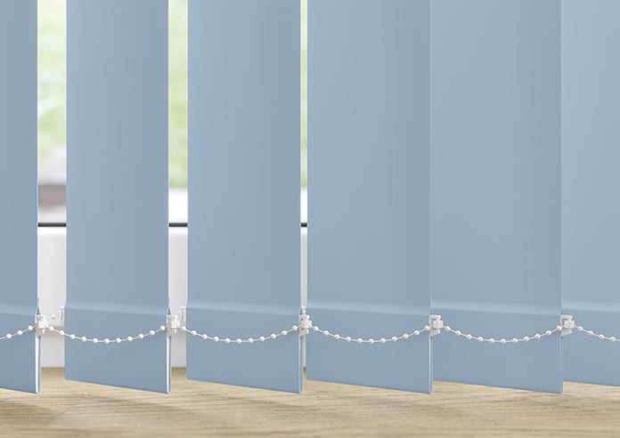 Trinity (Blackout), French Blue - Vertical Blind Slats - Image 3